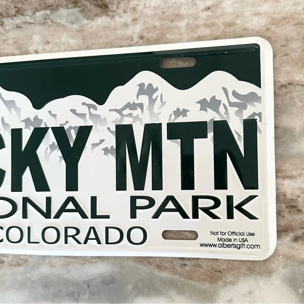 Rocky Mountain National Park Colorado License Plate Souvenir/ Novelty Gift